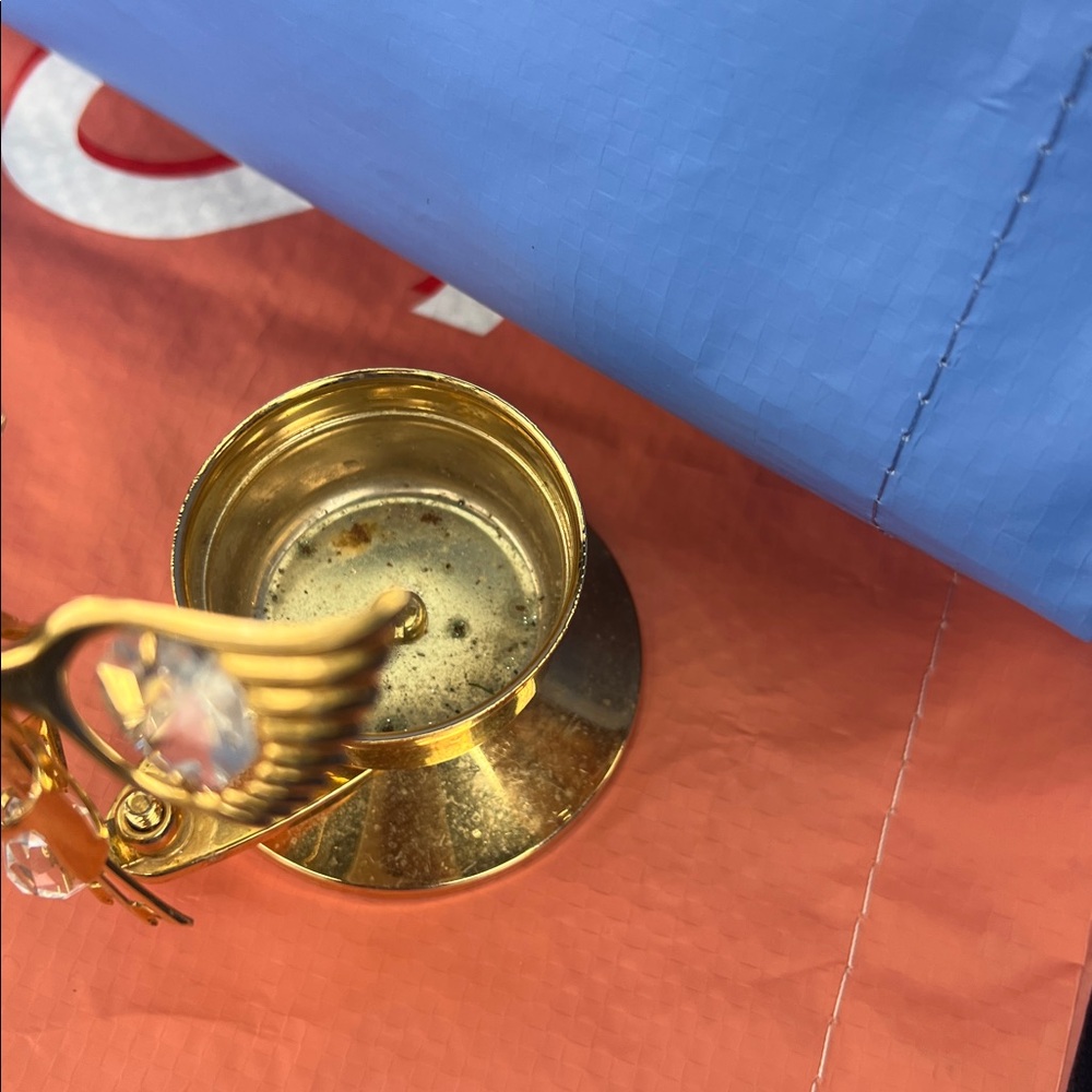 Gold Angel Candle Holder - Picture 2 of 2